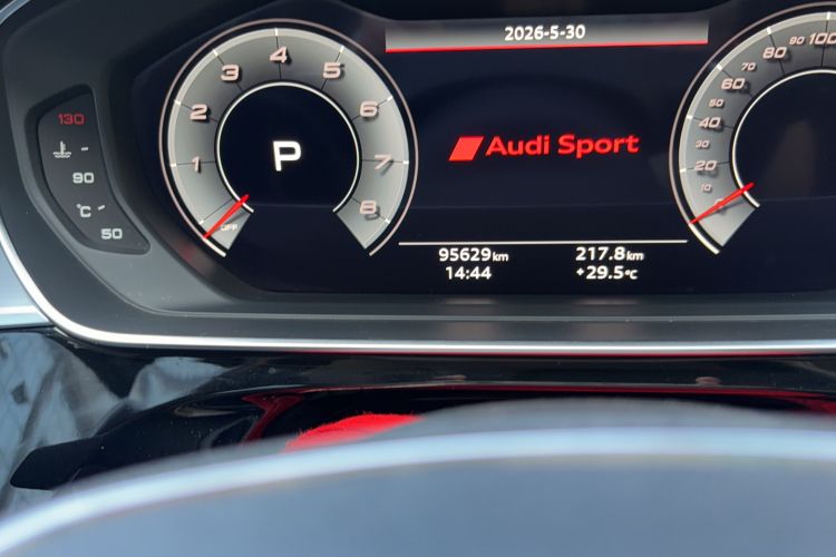 Used Audi A8 2021 A8L 50 TFSI quattro Comfort Model Odometer Close Up