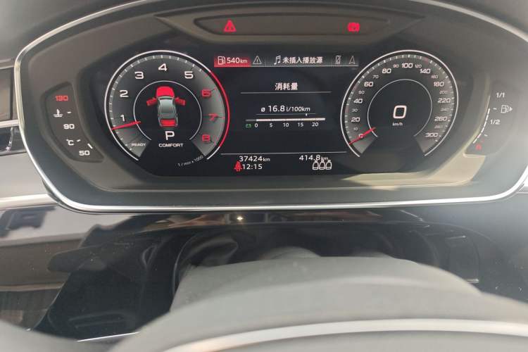 Used Audi A8 2021 A8L 50 TFSI quattro Comfort Model Odometer Close Up