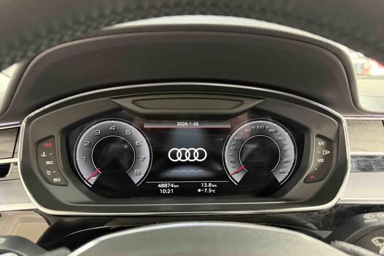 Used Audi A8 2021 A8L 50 TFSI quattro Comfort Model Odometer Close Up