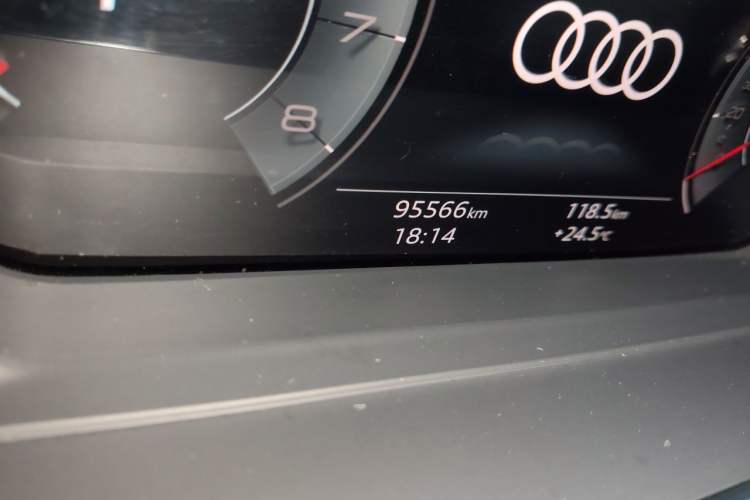 Used Audi A8 2021 A8L 50 TFSI quattro Comfort Model Odometer Close Up