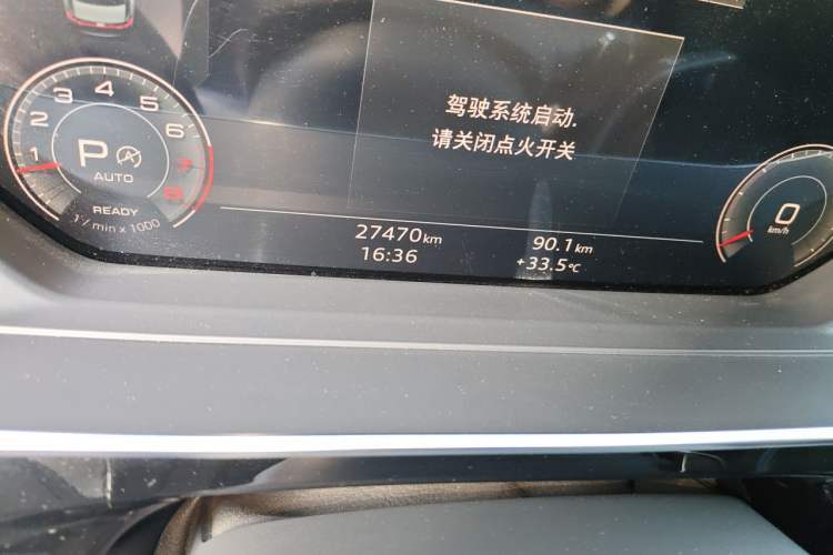 Used Audi A8 2021 A8L 50 TFSI quattro Comfort Model Odometer Close Up