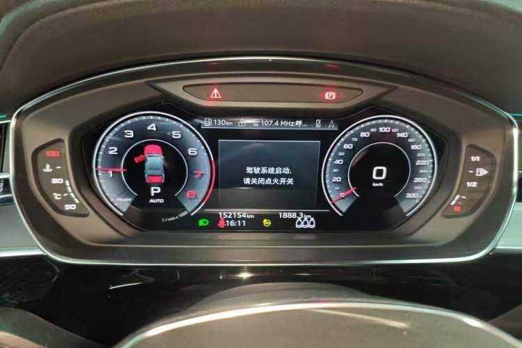 Used Audi A8 2021 A8L 50 TFSI quattro Comfort Model Odometer Close Up