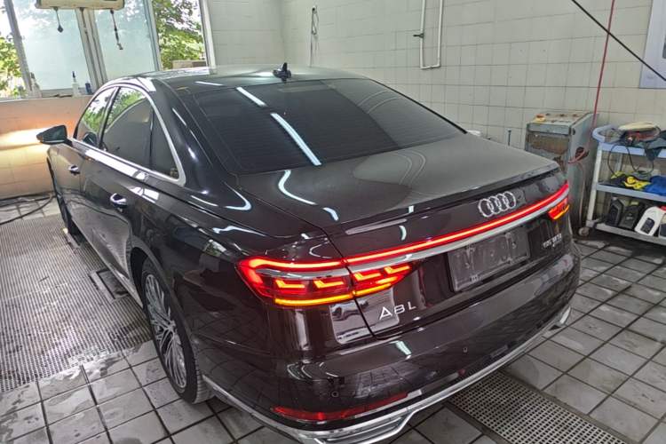 Used Audi A8 2021 A8L 55 TFSI quattro Luxury Model Rear Left 45 Deg