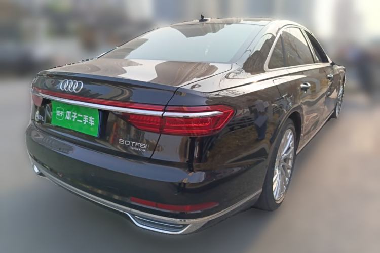 Used Audi A8 2021 A8L 50 TFSI quattro Luxury Model Rear Right 45 Deg