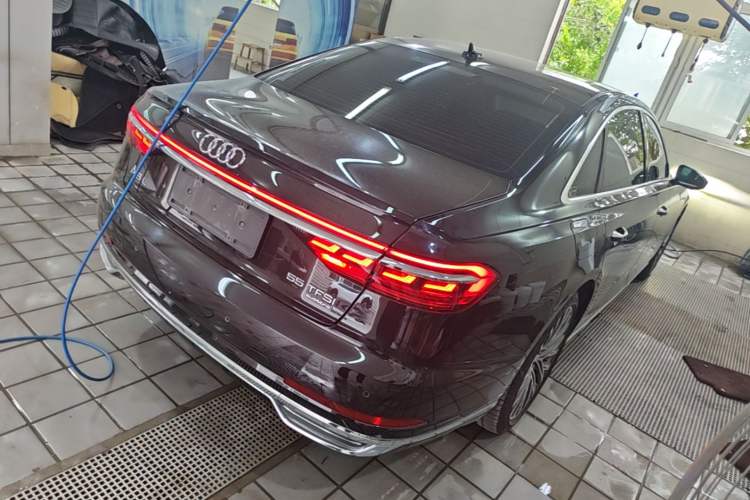Used Audi A8 2021 A8L 55 TFSI quattro Luxury Model Rear Right 45 Deg