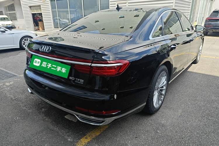 Used Audi A8 2021 A8L 50 TFSI quattro Comfort Model Rear Right 45 Deg