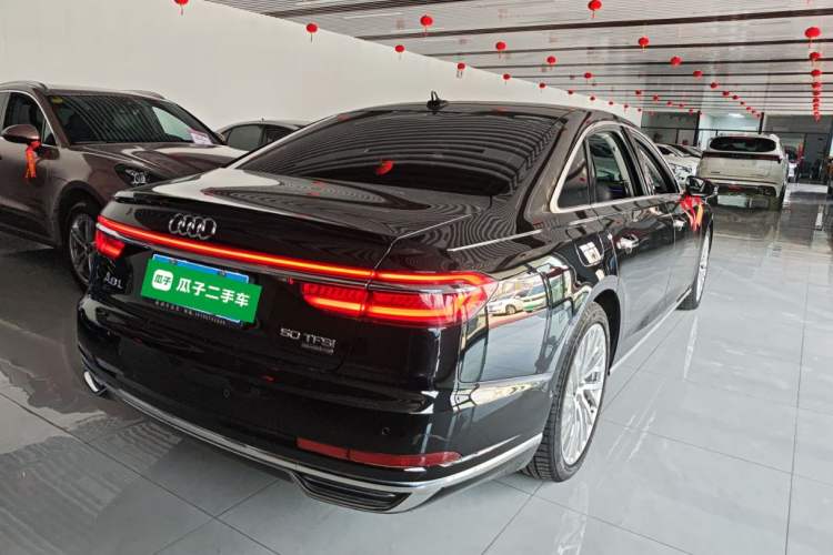 Used Audi A8 2021 A8L 50 TFSI quattro Luxury Model Rear Right 45 Deg