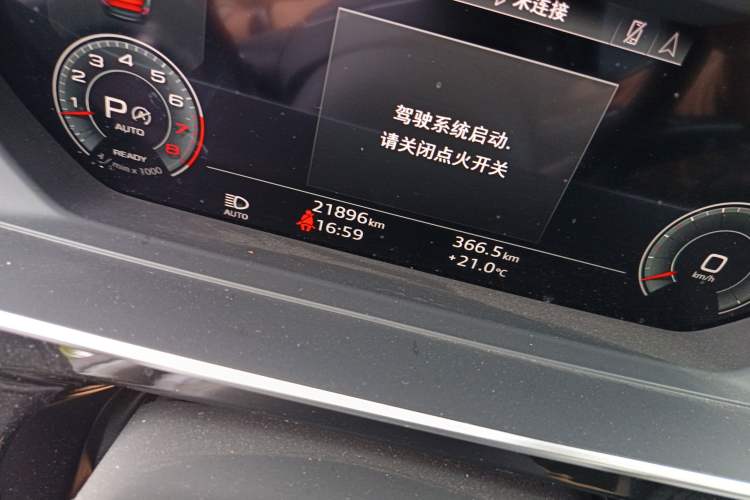 Used Audi A8 2021 A8L 50 TFSI quattro Comfort Model Odometer Close Up