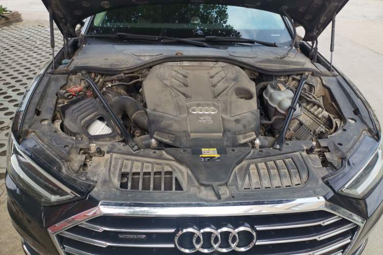 Used Audi A8 2022 A8L 50 TFSI quattro Comfort Edition Collector's Model Engine Bay