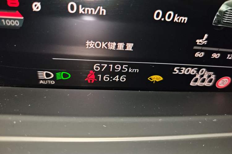Used Audi A8 2022 A8L 55 TFSI quattro Luxury Edition Collector's Model Odometer Close Up