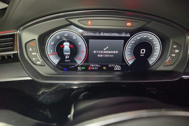 Used Audi A8 2022 A8L 50 TFSI quattro Luxury Collection Edition Odometer Close Up