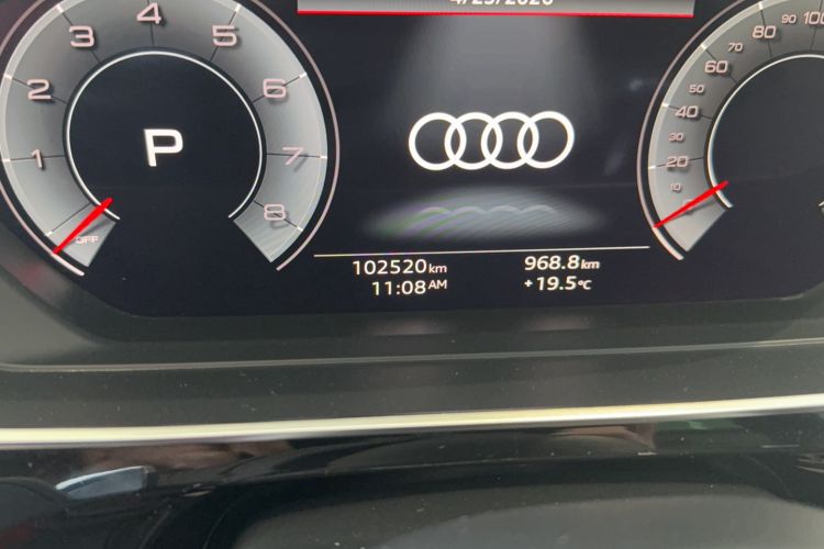Used Audi A8 2022 A8L 55 TFSI quattro Luxury Edition Collector's Model Odometer Close Up