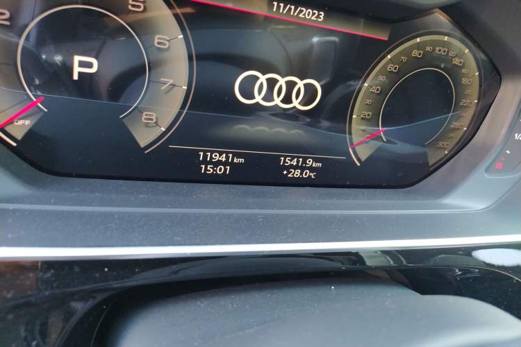 Used Audi A8 2022 A8L 50 TFSI quattro Comfort Edition Collector's Model Odometer Close Up