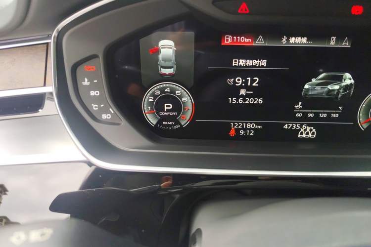 Used Audi A8 2022 A8L 55 TFSI quattro Luxury Edition Collector's Model Odometer Close Up
