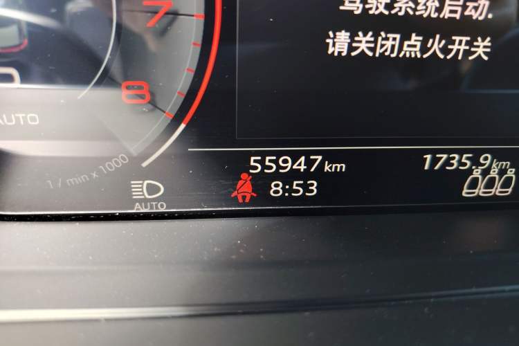 Used Audi A8 2022 A8L 50 TFSI quattro Comfort Edition Collector's Model Odometer Close Up