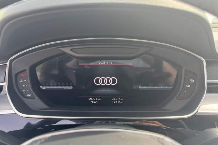 Used Audi A8 2023 A8L 50 TFSI quattro Prestige Edition Odometer Close Up