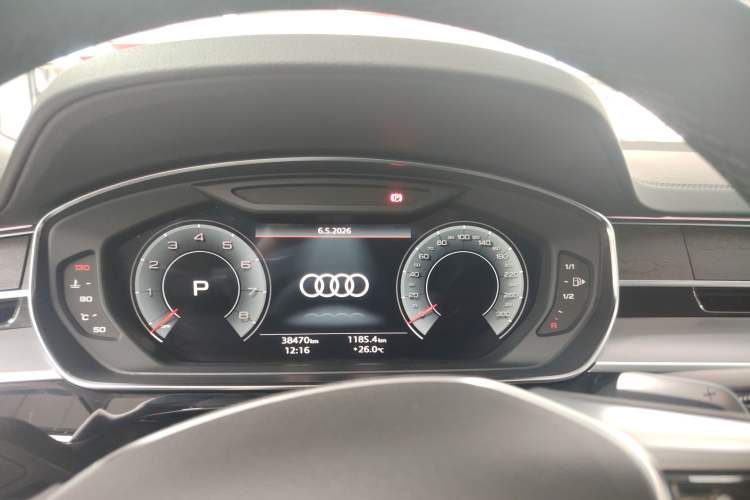 Used Audi A8 2023 A8L 45 TFSI quattro Luxury Model Odometer Close Up