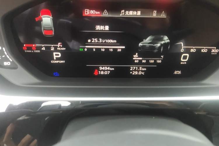 Used Audi A8 2024 A8L 50 TFSI quattro Prestige Edition Odometer Close Up