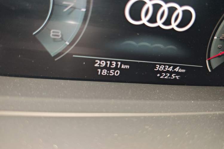 Used Audi A8 2024 A8L 50 TFSI quattro Prestige Edition Odometer Close Up