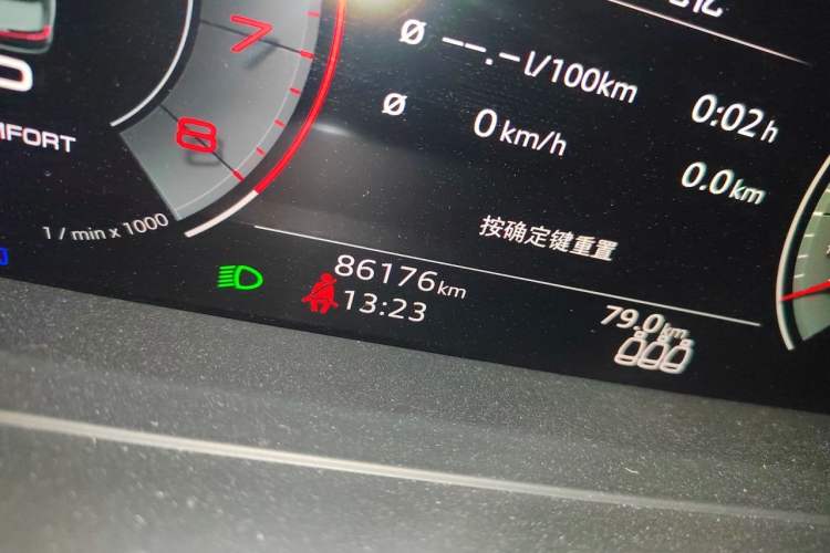 Used Audi A8 2024 A8L 50 TFSI quattro Prestige Edition Odometer Close Up