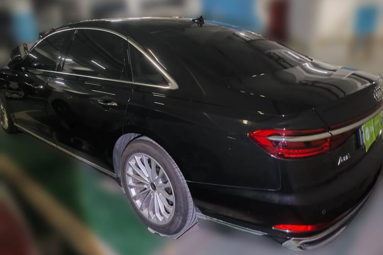 Used Audi A8 2025 A8L 45 TFSI quattro Luxury Model Rear Left 45 Deg