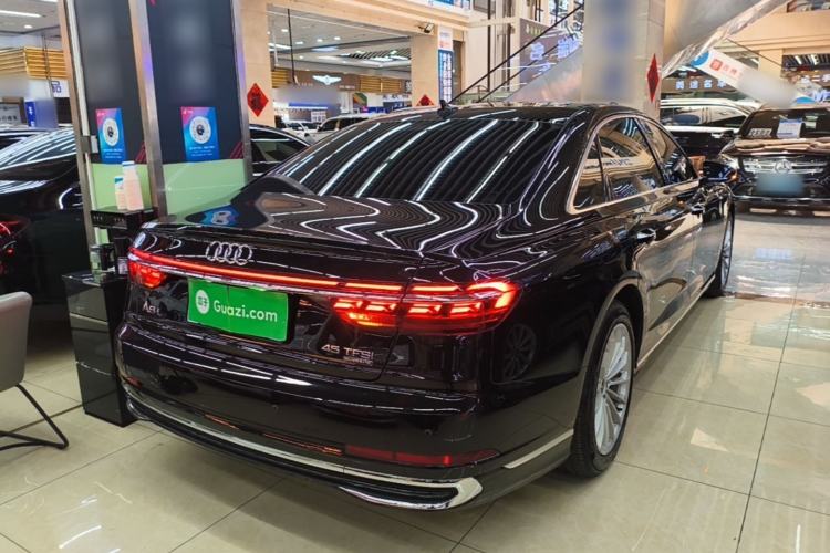 Used Audi A8 2025 A8L 45 TFSI quattro Luxury Model Rear Right 45 Deg