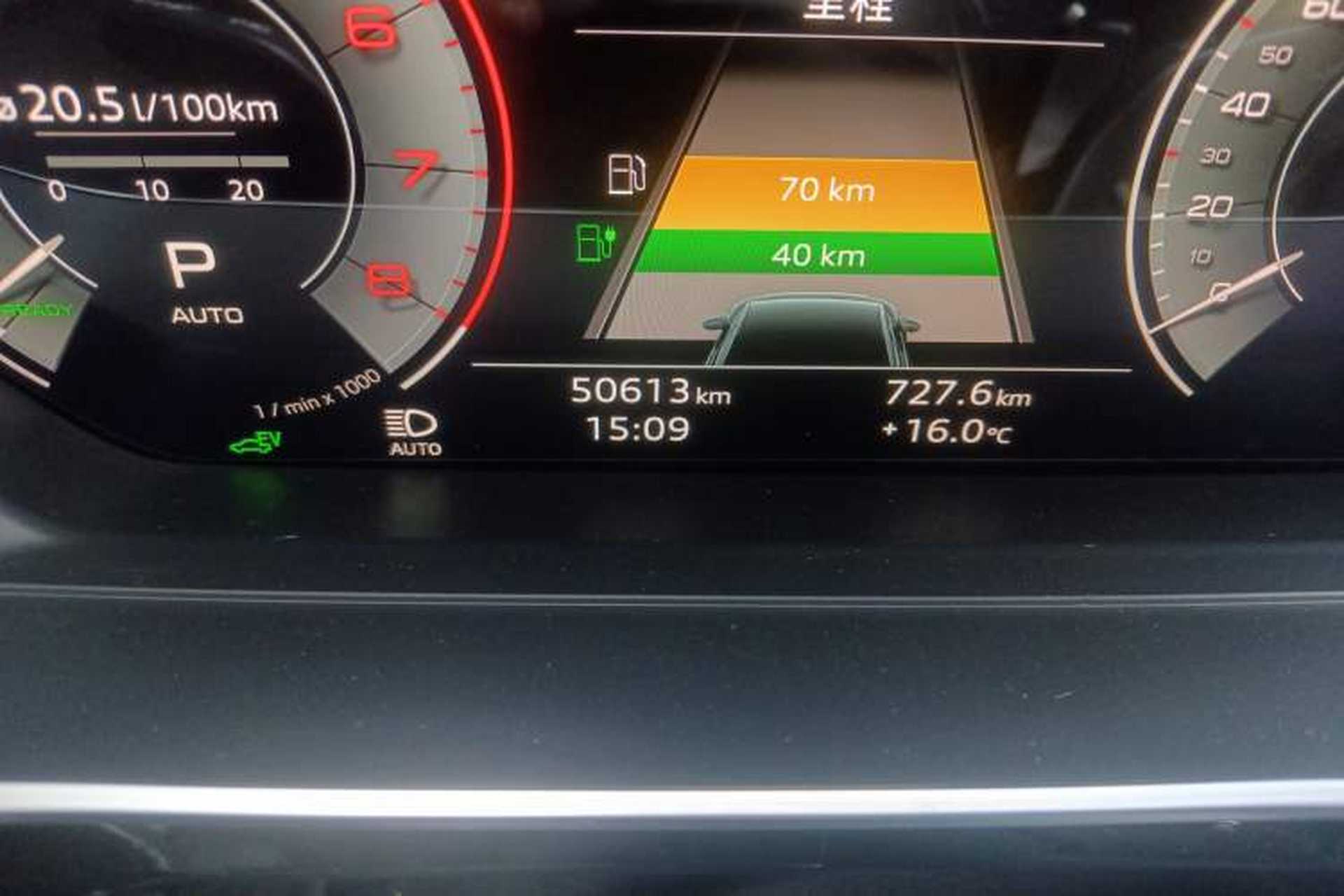 Used Audi A8 New Energy 2021 A8L 60 TFSIe quattro Odometer Close Up