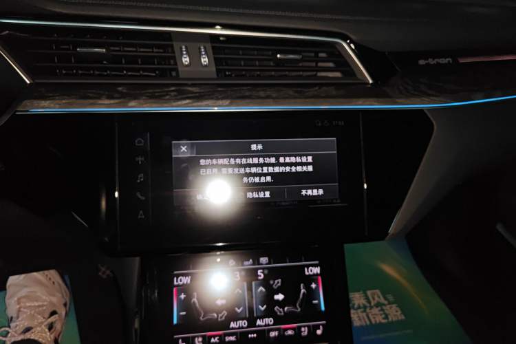 Used Audi e-tron 2019 55 quattro Technology Edition Audio And AC Panel
