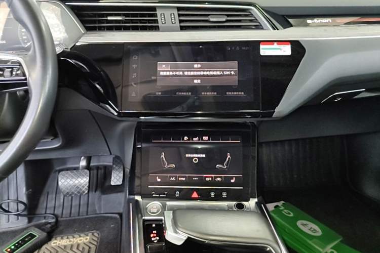 Used Audi e-tron 2019 55 quattro Technology Edition Audio And AC Panel