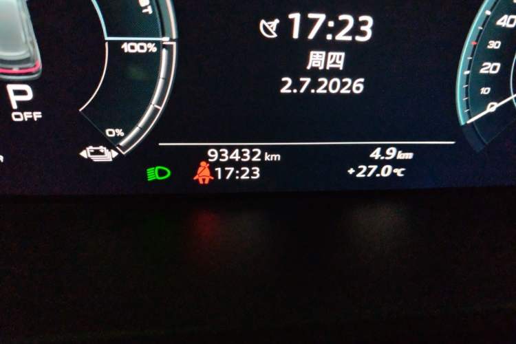 Used Audi e-tron 2019 55 quattro Fashion Edition Odometer Close Up