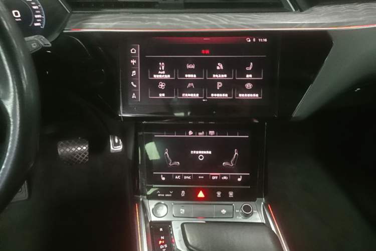 Used Audi e-tron 2019 55 quattro Technology Edition Audio And AC Panel