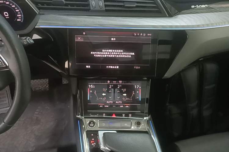 Used Audi e-tron 2021 50 quattro Prestige Edition Audio And AC Panel