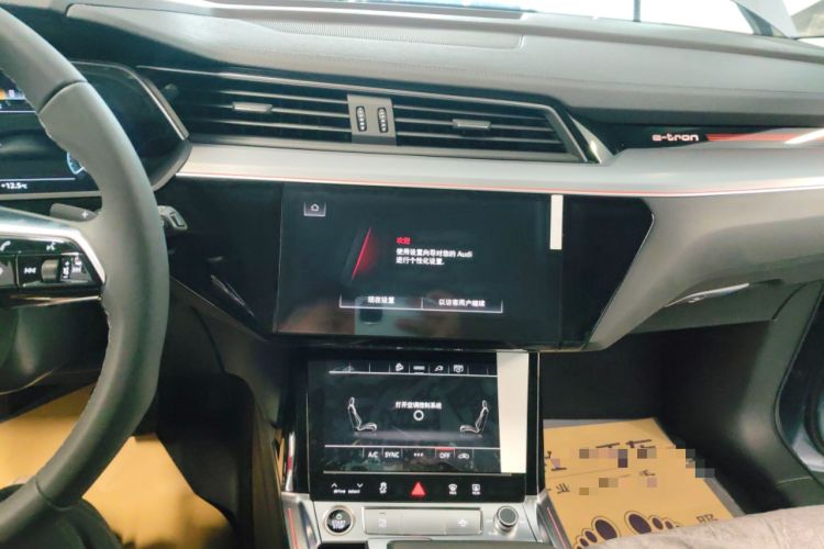 Used Audi e-tron 2021 50 quattro Luxury Edition Audio And AC Panel