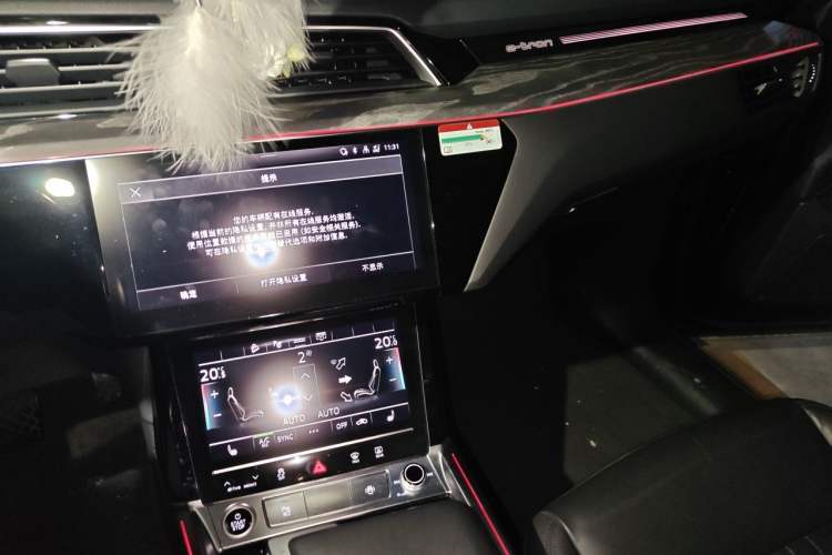 Used Audi e-tron 2021 Sportback 55 quattro Luxury Edition Audio And AC Panel