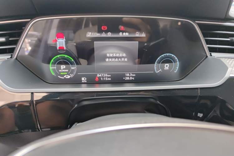 Used Audi e-tron 2021 50 quattro Prestige Edition Odometer Close Up