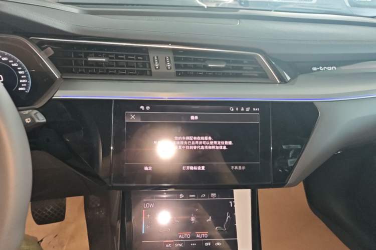 Used Audi e-tron 2021 50 quattro Luxury Edition Audio And AC Panel