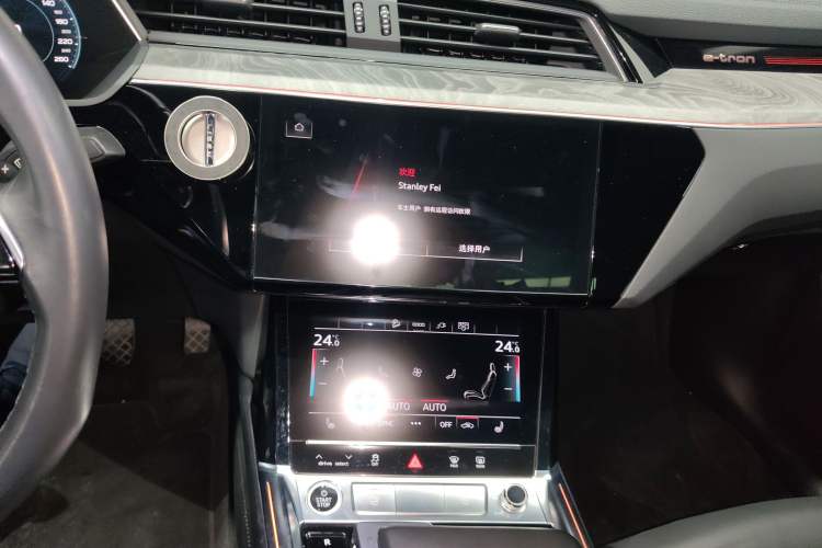 Used Audi e-tron 2022 Sportback 55 quattro Luxury Model Audio And AC Panel