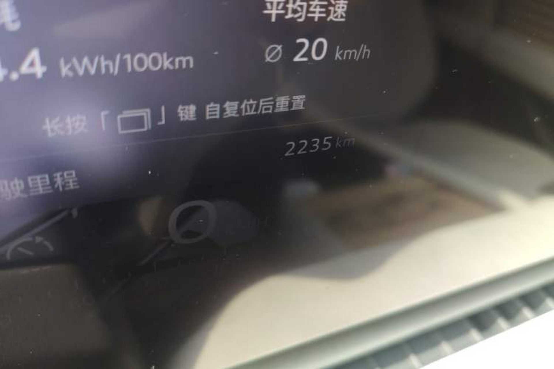 Used Audi E5 Sportback 2026 Flagship Quattro Model Odometer Close Up