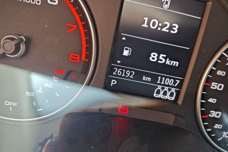Used Audi Q2L 2020 35 TFSI Fashion Dynamic Model Odometer Close Up