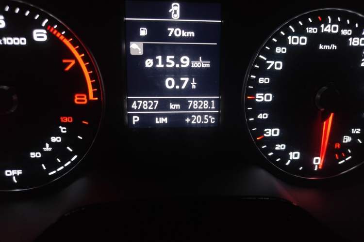 Used Audi Q2L 2021 35 TFSI Progressive Dynamic Edition Odometer Close Up
