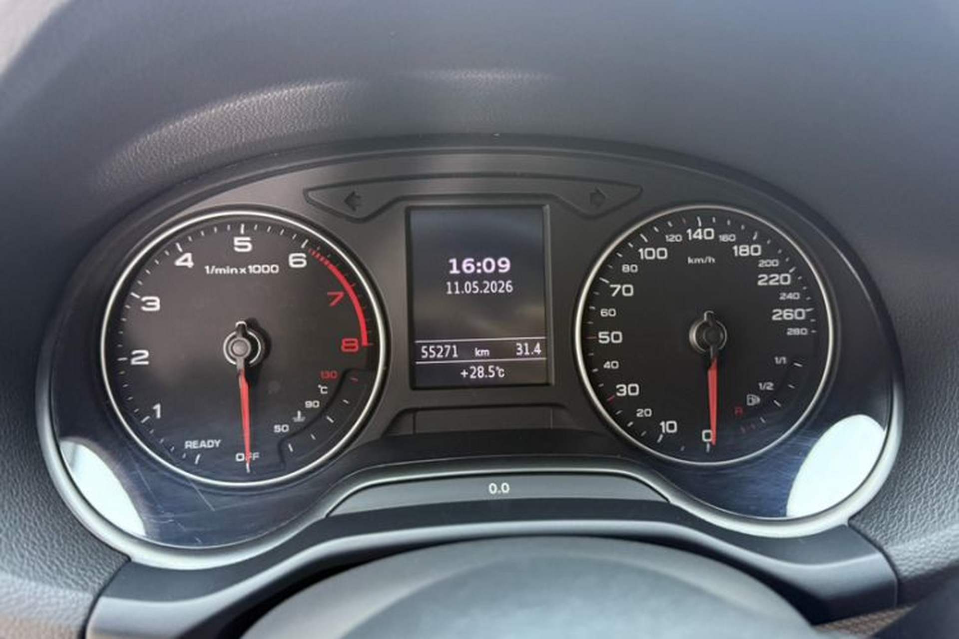 Used Audi Q2L 2021 35 TFSI Progressive Dynamic Edition Odometer Close Up
