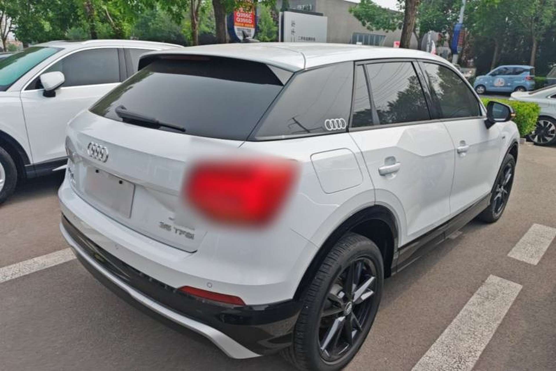 Used Audi Q2L 2021 35 TFSI Fashion Dynamic Model Rear Right 45 Deg