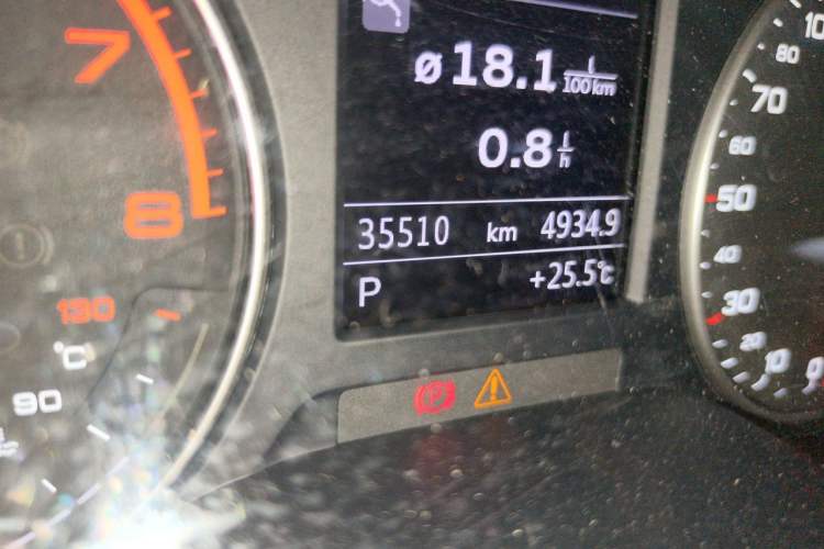 Used Audi Q2L 2022 35 TFSI Advanced Style Edition Odometer Close Up