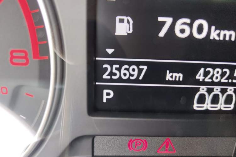 Used Audi Q2L 2022 35 TFSI Progressive Dynamic Edition Odometer Close Up