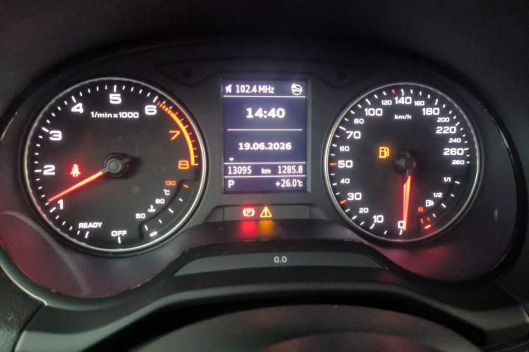 Used Audi Q2L 2024 Updated 35TFSI Progressive Dynamic Edition Odometer Close Up