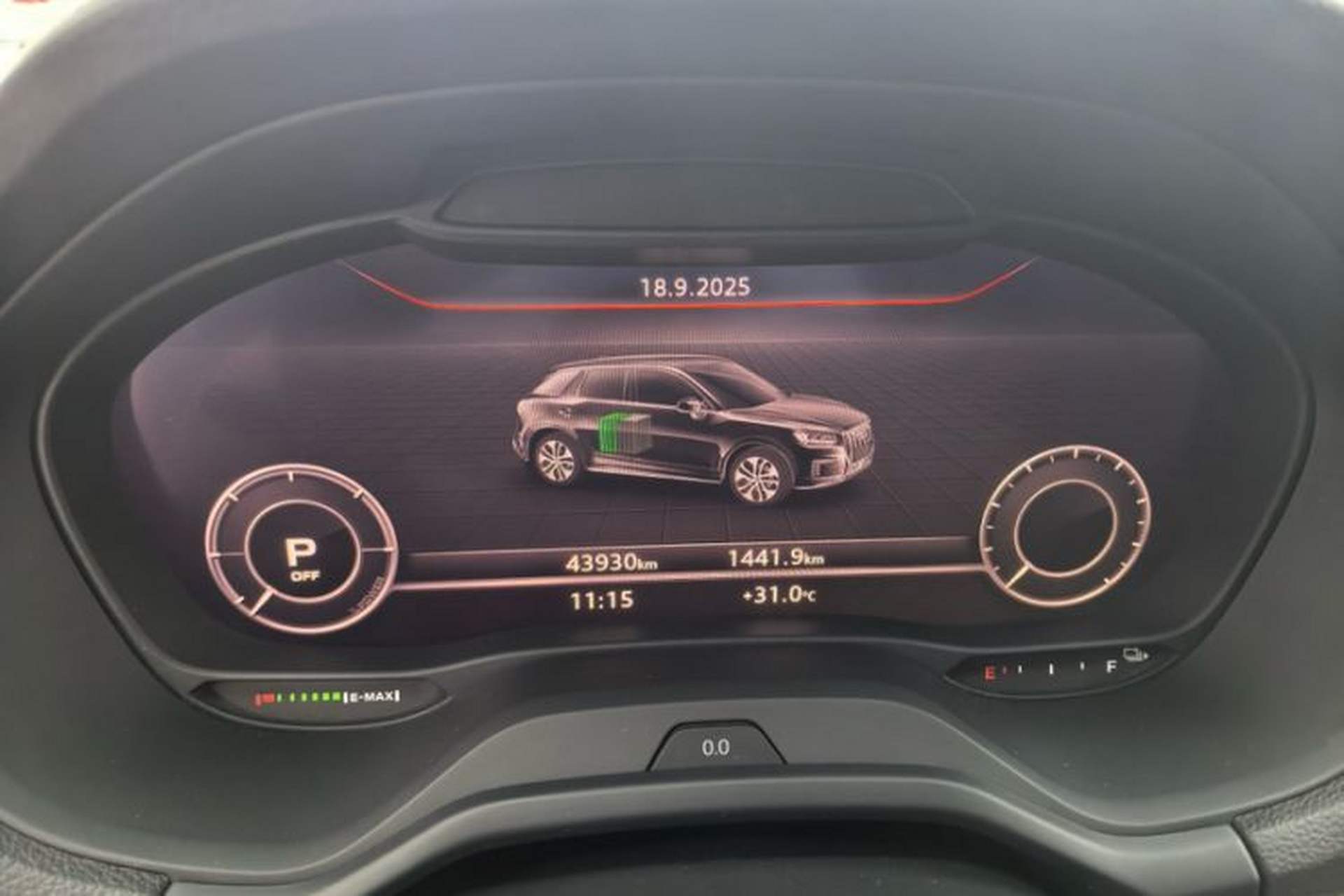 Used Audi Q2L e-tron 2019 Q2L e-tron Pure Electric Smart Enjoyment Model Odometer Close Up