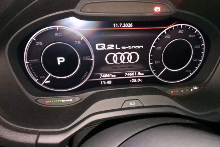Used Audi Q2L e-tron 2019 Q2L e-tron Pure Electric Smart Enjoyment Model Odometer Close Up