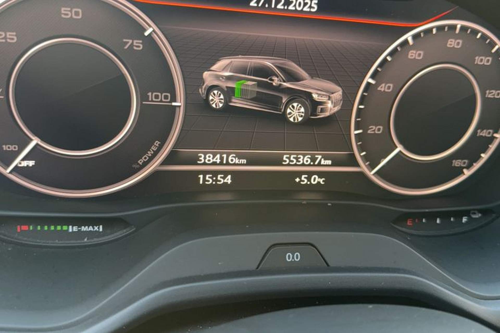 Used Audi Q2L e-tron 2019 Q2L e-tron Pure Electric Smart Enjoyment Model Odometer Close Up