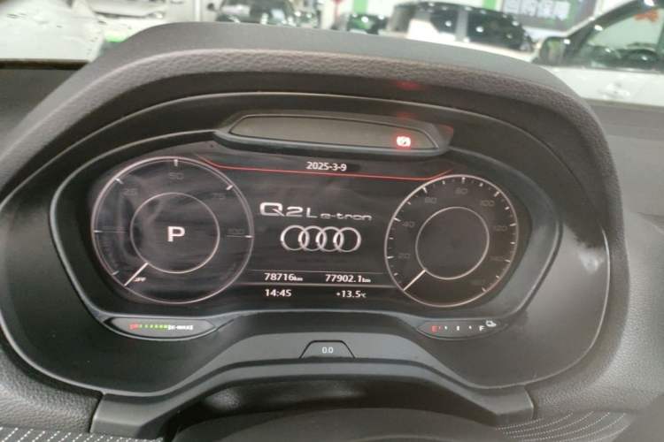 Used Audi Q2L e-tron 2019 Q2L e-tron Pure Electric Smart Enjoyment Model Odometer Close Up