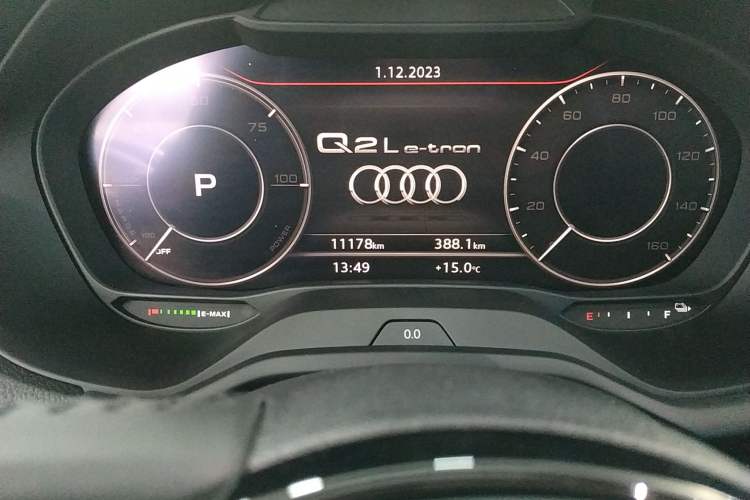 Used Audi Q2L e-tron 2019 Q2L e-tron Pure Electric Smart Enjoyment Model Odometer Close Up